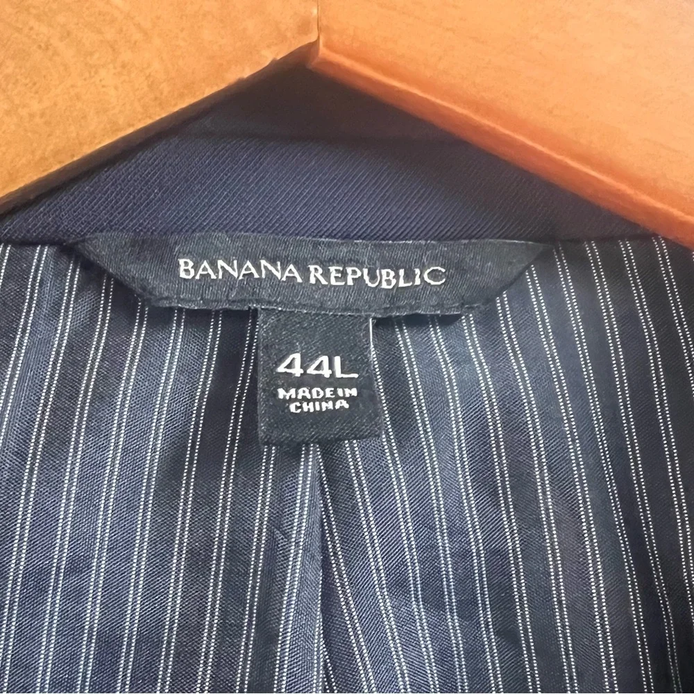 Men’s 44L Banana Republic Navy Standard Fit Wool Suit Jacket